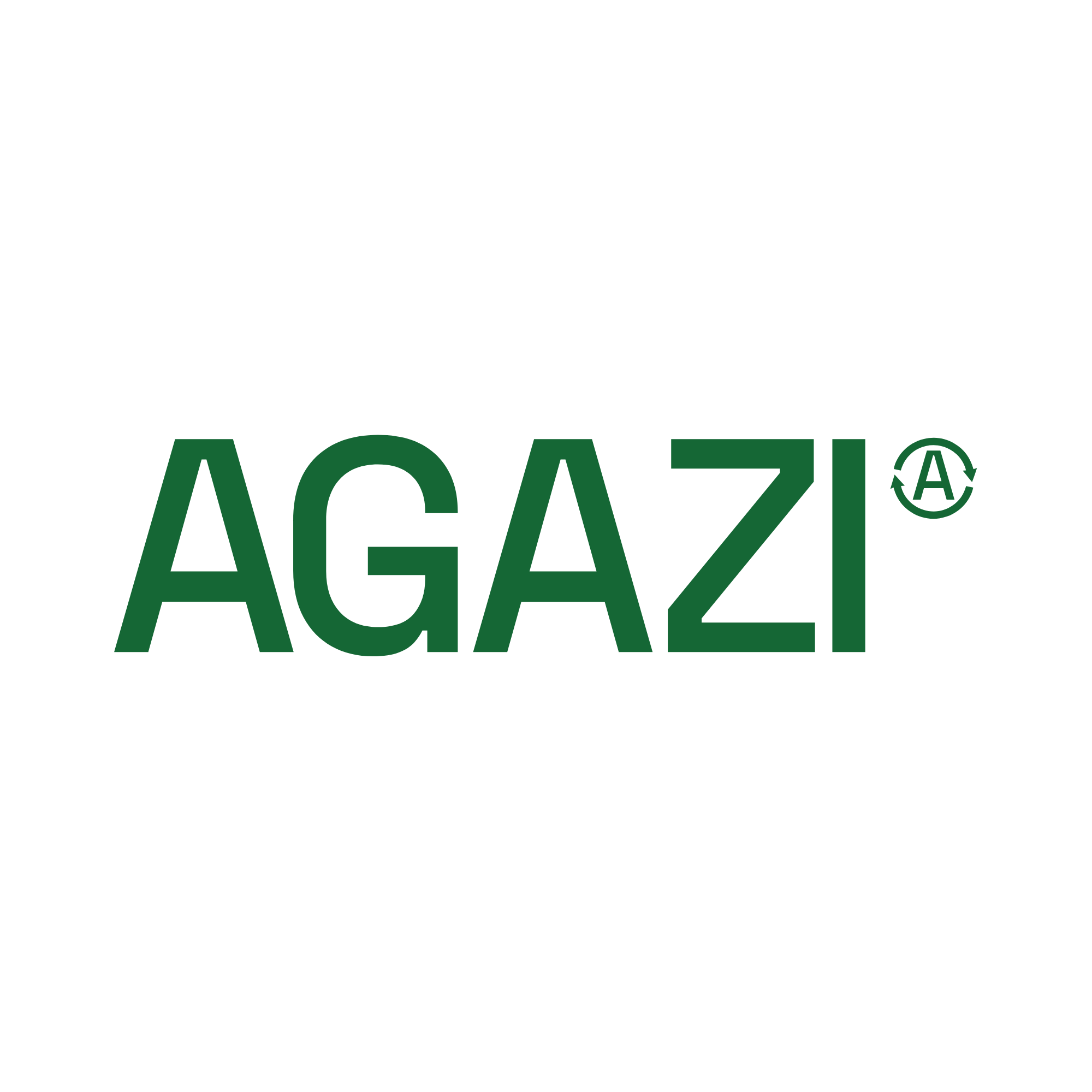 AGAZI zielone logo firmy AGAZI