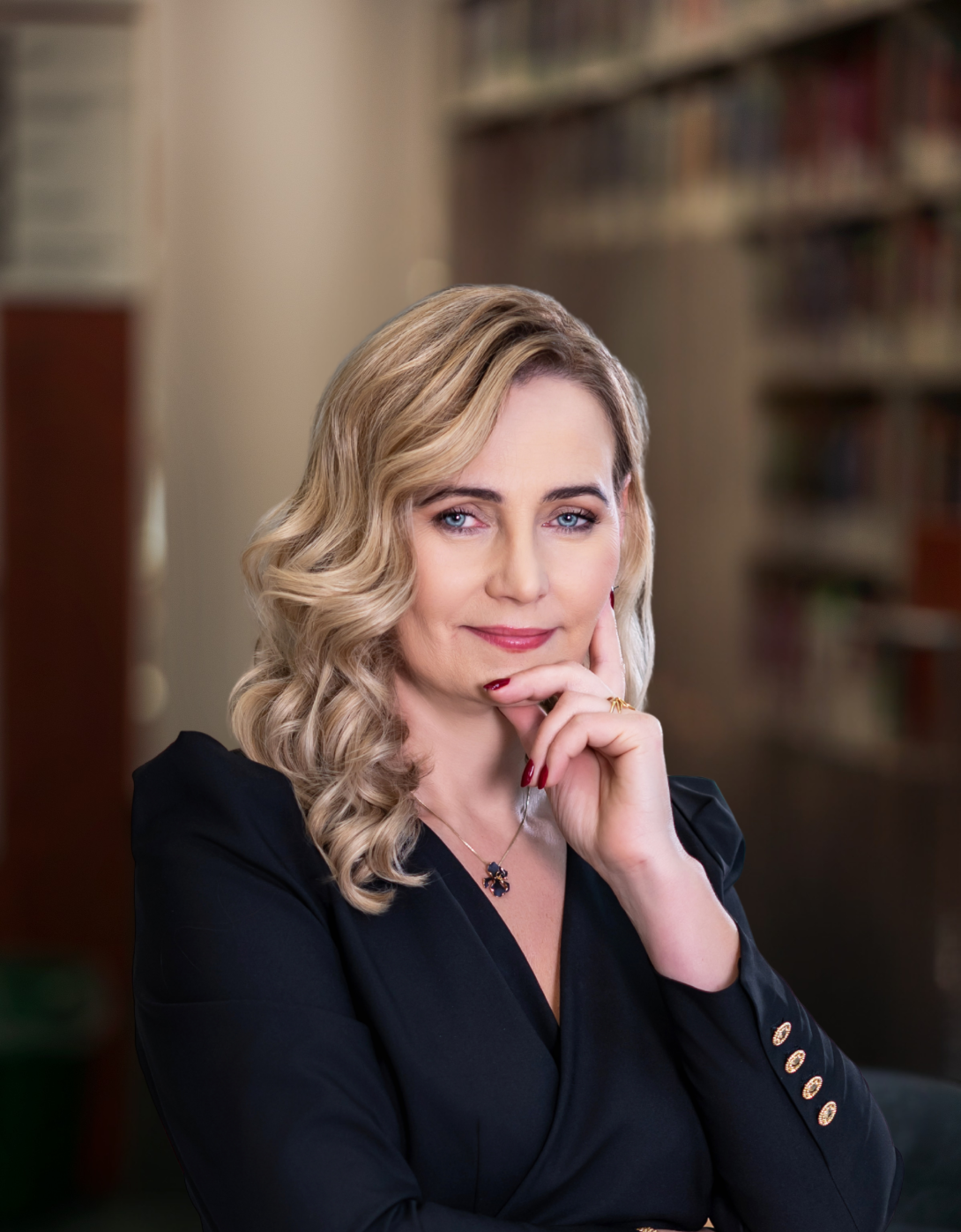 Kobieta z blond włosami